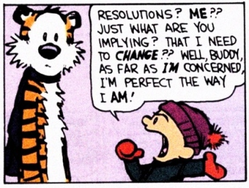 calvin hobbes new years resolutions